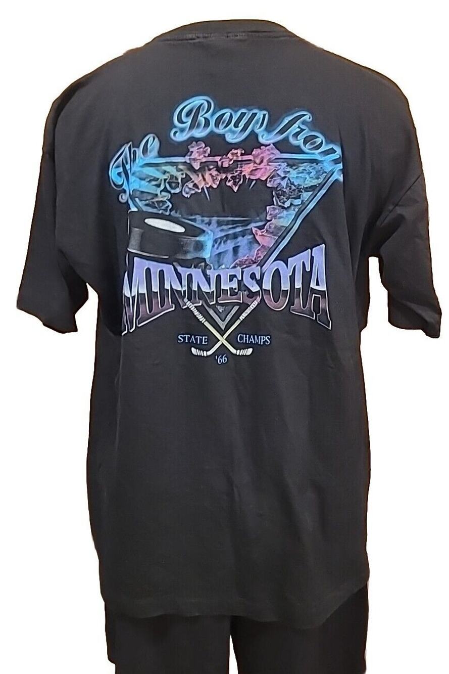 The Boys From Minnesota State Hockey Champs Vintage Tshirt Size XL